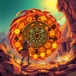 Spinning Glyph Adventure - Text-based game