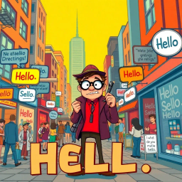 Whose Hello Is It Anyway? - Text-based game