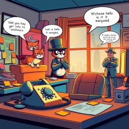 Whose Hello Is It Anyway? - Text-based game