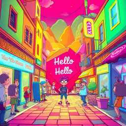 Whose Hello Is It Anyway? - Text-based game
