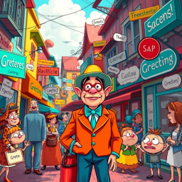 Whose Hello Is It Anyway? - Text-based game