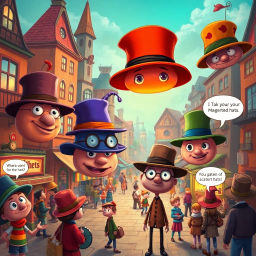 Whose Hat Is It Anyway? - Text-based game