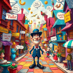 Whose Hello Is It Anyway? - Text-based game