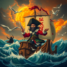 The Bookish Buccaneers - Text-based game