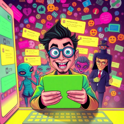 Social Satire text games