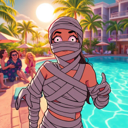 Mummy's Night Out - Text-based game