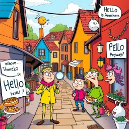 Whose Hello Is Anyway? - Text-based game
