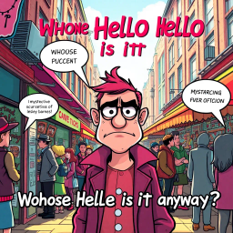Whose Hello Is It Anyway? - Text-based game