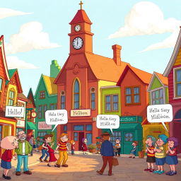 Whose Hello Is It Anyway? - Text-based game