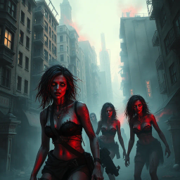 Zombie Huntress: A Dangerous Desire - Text-based game