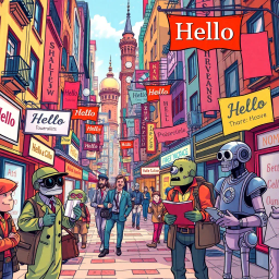 Whose Hello Is It Anyway? - Text-based game