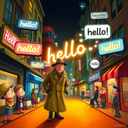 Whose Hello Is It Anyway? - Text-based game