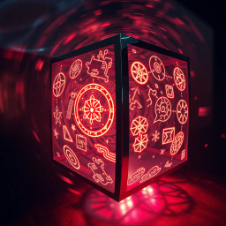 Spinning Glyphs: The Cube Puzzle - Text-based game