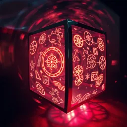 Spinning Glyphs: The Cube Puzzle