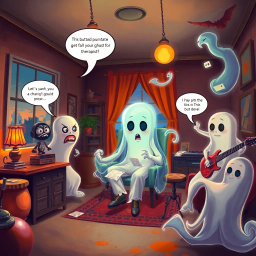 Hello, Whose Ghost Is It Anyway? - Text-based game