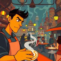 Caffeine Chronicles: The Last Brew - Text-based game