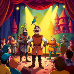 Whose Line Is It Anyway? Quest of the Improv Knights - Text-based game