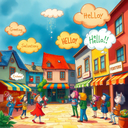 Whose Hello Is It Anyway? - Text-based game