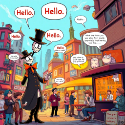 Whose Hello Is It Anyway? - Text-based game