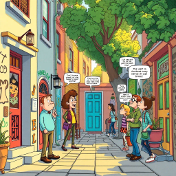 Familiar Faces: The Greetings Gauntlet - Text-based game