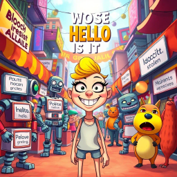 Whose Hello Is It Anyway? - Text-based game