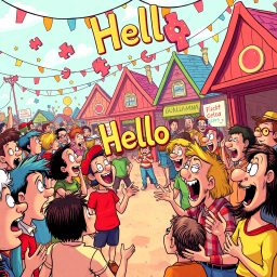 Whose Hello Is It Anyway? - Text-based game