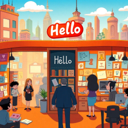 Whose Hello Is It Anyway? - Text-based game