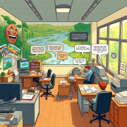 River Manager: Bureaucracy on the Brink - Text-based game