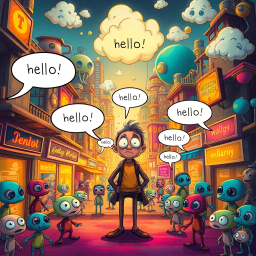 Whose Hello Is It Anyway? - Text-based game