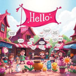 Whose Hello Is It Anyway? - Text-based game