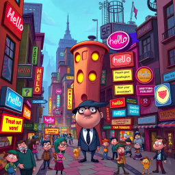 Whose Hello Is It Anyway? - Text-based game