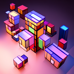 Spinning Cube Letters - Text-based game