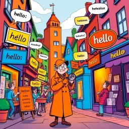 Whose Hello Is It Anyway? - Text-based game