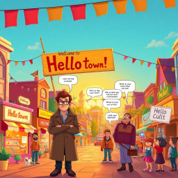 Whose Hello Is It Anyway? - Text-based game