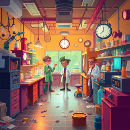 Whose Lab Is It Anyway? - Text-based game