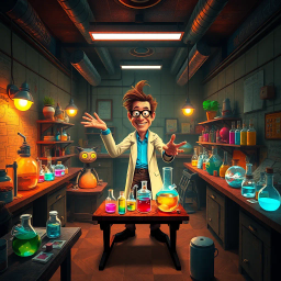 Whose Lab Is It Anyway? - Text-based game