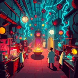 Labyrinth of Mad Science - Text-based game