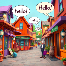 Whose Hello Is It Anyway? - Text-based game