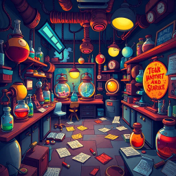 Whose Lab Is It Anyway? - Text-based game