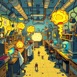 Whose Lab Is It Anyway? - Text-based game