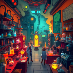 Whose Lab is it Anyway? - Text-based game