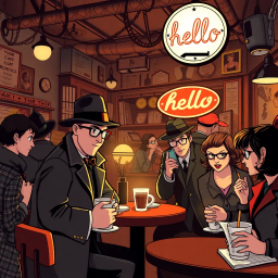 Whodunnit: Who Said Hello? - Text-based game