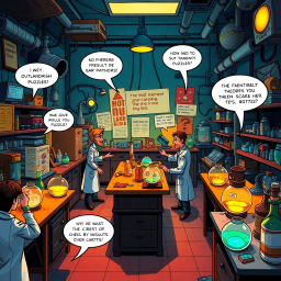 Whose Lab Is It Anyway? - Text-based game