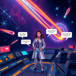 Galactic Secrets: The Twin Shadows - Text-based game