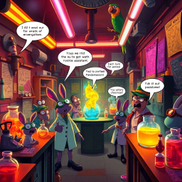 Whose Lab is it Anyway? - Text-based game