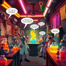 Whose Lab is it Anyway? - Text-based game