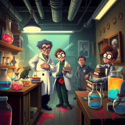 Whose Lab is it Anyway? - Text-based game