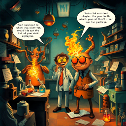 Whose Lab Is It Anyway? - Text-based game