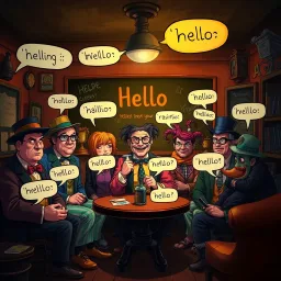 Whose Hello Is It Anyway? - Text-based game