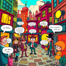 Whose Hello Is It Anyway? - Text-based game